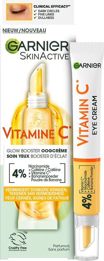 Garnier SkinActive Glow Booster Oogcrème met Vitamine C* - 15ml