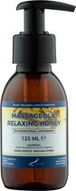 Massageolie Relaxing Honey 125 ml met pomp - 100% natuurlijk - biologisch en koud geperst