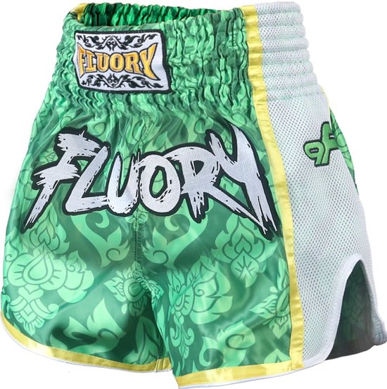 Fluory Muay Thai Kickboxing Shorts Vert taille M