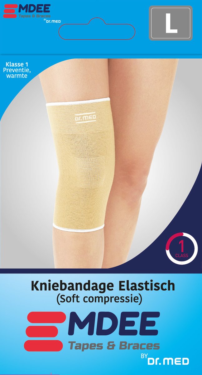 Emdee Kniebandage Elastisch Soft Compressie L