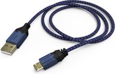 Hama High Quality, 2,5 m, USB A, Micro-USB A, USB 2.0, Mâle/Mâle, Noir, Bleu