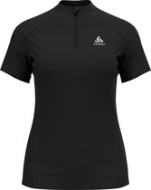 Odlo Essential Trail Zip Korte Mouwen T-shirt Zwart XS Vrouw