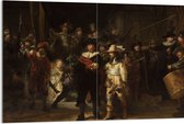 Acrylglas - De Nachtwacht, Rembrandt van Rijn, 1642 - Oude Meesters - 120x80 cm Foto op Acrylglas (Met Ophangsysteem)