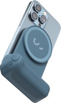 ShiftCam SnapGrip magnetische telefoongrip - MagSafe compatibel - met ingebouwde powerbank - draadloze ontspanknop - ergonomisch ontwerp - Blue Jay (blauw)