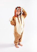 KIMU Onesie paresseux enfant Paresseux costume - taille 146-152 - pyjama costume safari