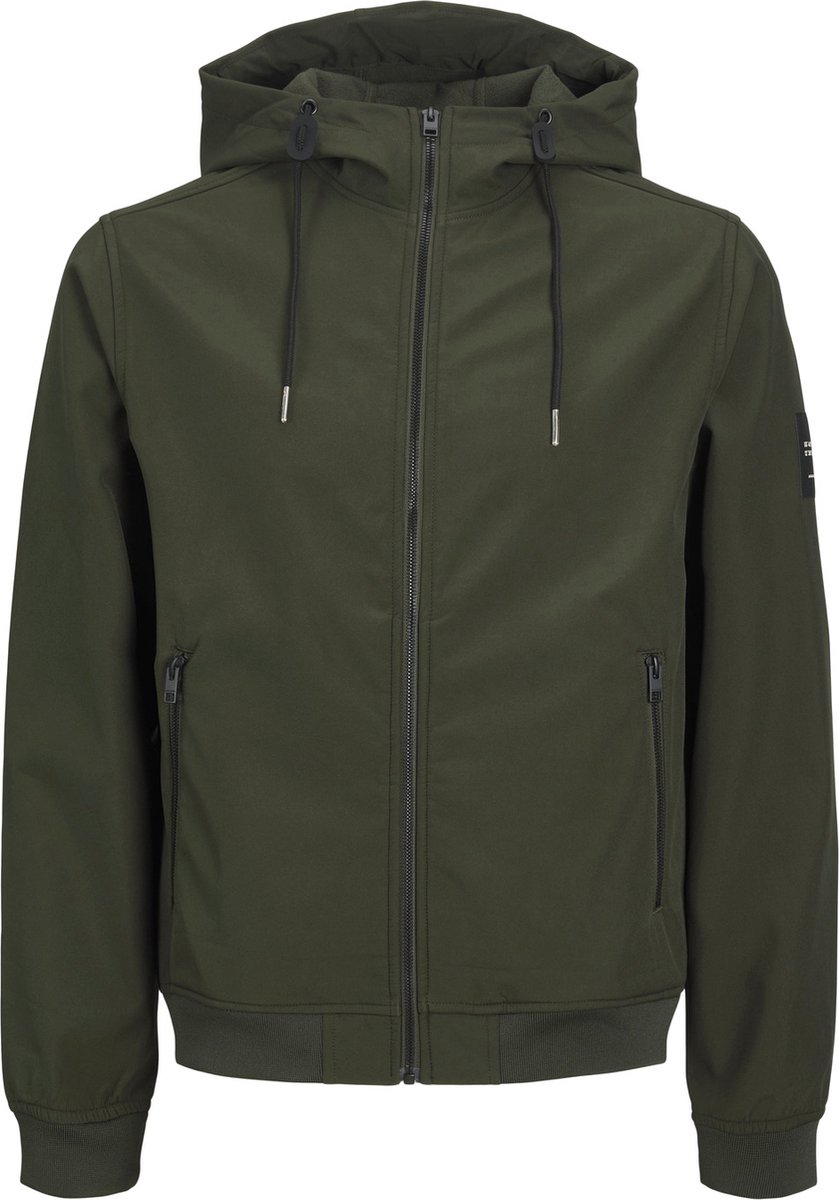 Jack & Jones Basic Hooded Softshell Jas Heren (plussize) - Maat 3XL