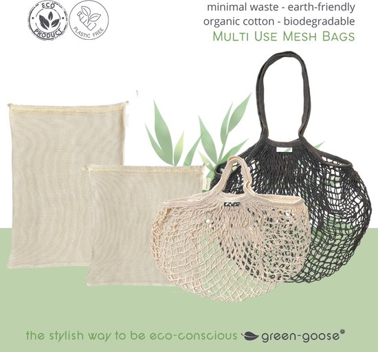 4 Packs Duurzaam "Minder Plastic" Product & Packaging-Eco Katoen... |  bol.com
