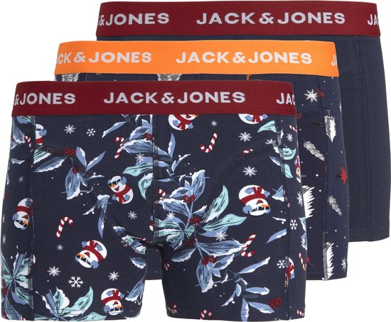 JACK&JONES PLUS Heren Jacoliver Trunks 5 Pack Noos Ps Boxershorts, Dark Grey Melange, EU4XL US2XL