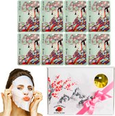 Mitomo Aloe & Cherry Blossoms Essence Giftset Vrouw - Gezichtsmaskers - Skincare - Geschenkset Vrouwen Verjaardag