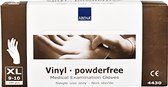 Abena - Vinyl Handschoenen - Wit - Poedervrij - Maat XL - 100 Stuks