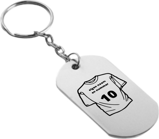 voetbal sleutelhanger inclusief kaart - sport cadeau - sporten - Leuk kado voor je