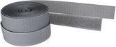 25 meter-Velcro-Klittenband-25mm breed-Kleur:Grijs-Grijs klittenband.