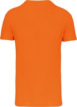 Oranje T-shirt met V-hals merk Kariban maat L