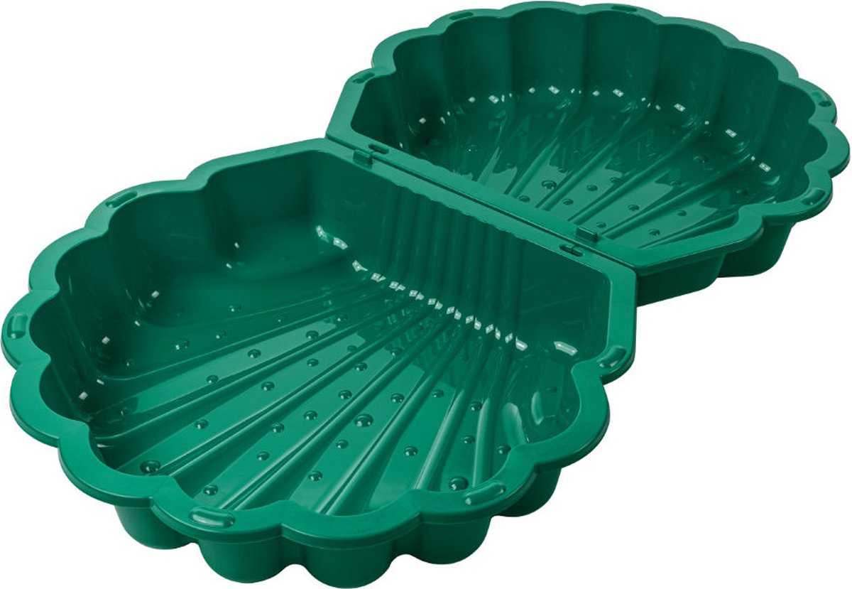 Zandbak schelp groen 2-delig88 x 77cm x 36 cm SwingKing Zandbak / waterbak met deksel — afbeelding 4