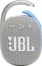 Bol.com JBL Clip 4 Wit - Draagbare Bluetooth Mini Speaker aanbieding