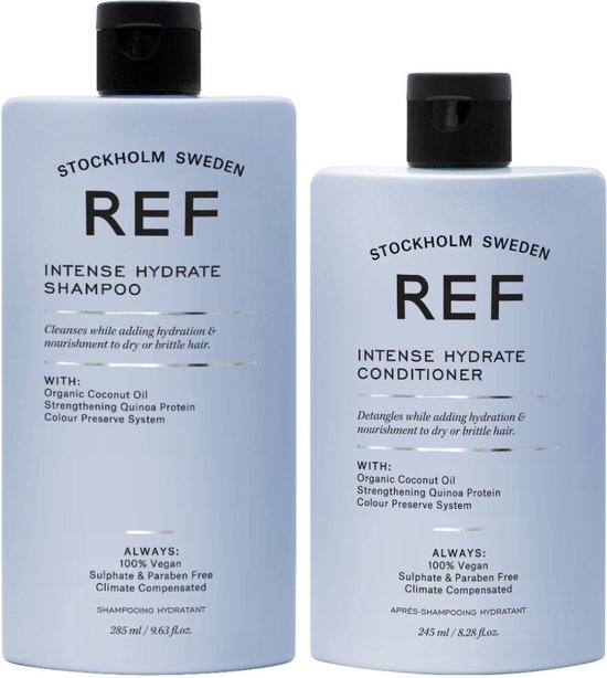 REF Stockholm - Intense Hydrate Set Shampoo 285ml + Conditioner 245ml - Krullen - Haar - Droog haar shampoo & conditioner