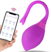 Toys Hub® Vibrator met App Control - incl. EBOOK - Geschikt voor IOS & Android - Met Opbergzakje - 100% Waterproof - Sex Toys voor Vrouwen - Koppels Couples - Vibrators voor Vrouwen - Vibrerend Ei