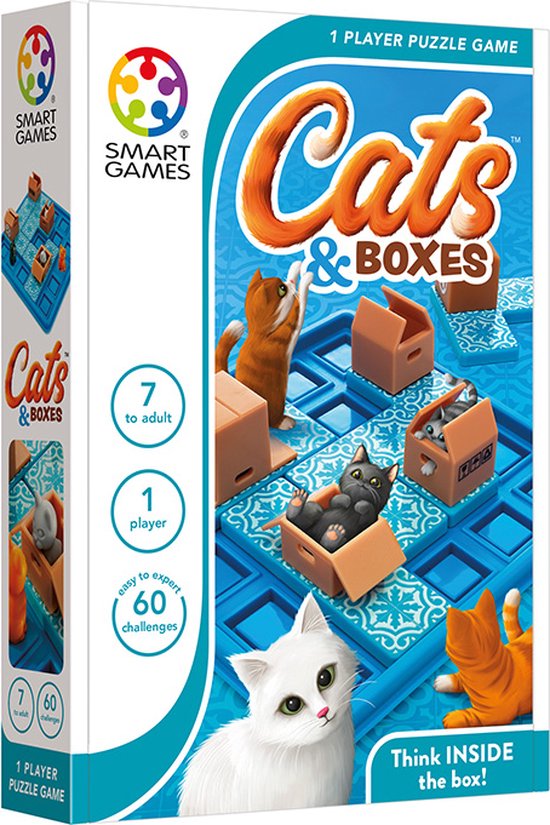 Afbeelding van het spel Smart games - CATS & BOXES (60 OPDRACHTEN)