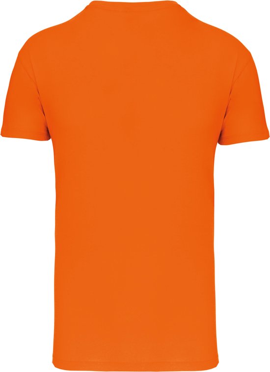 Oranje T-shirt met ronde hals merk Kariban maat L
