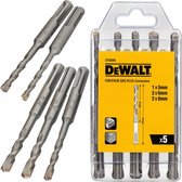 DeWalt SDS+ Borenset DT9399 - 5-delig - 5mm, 6mm, 8mm
