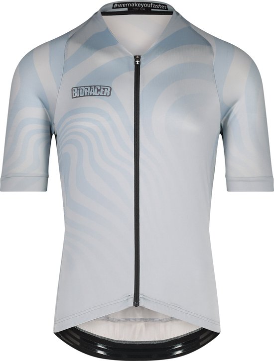 BIORACER Fietsshirt Heren - Fietskledij Metalix Icon - Wielrennen - Grijs XL