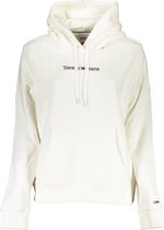 Tommy Jeans - Sweats à Sweats à capuche pour femmes Reg Serif Linear Hoodie - Wit - Taille M