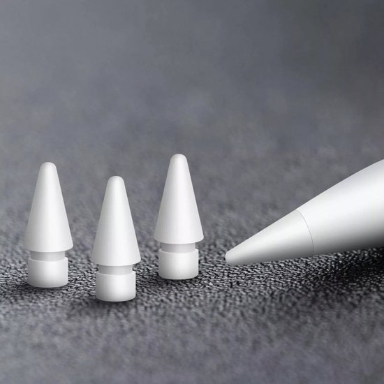 Replacement tip voor Apple Pencil 1/2 - 4 stuks - geschikt voor Apple Pencil generatie 1 & 2 - Apple Pencil Punt vervanger - Wit — afbeelding 3