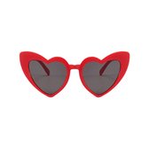 Hartjes zonnebril – Roze / Rood / Zwart - Festivalbril / valentijn