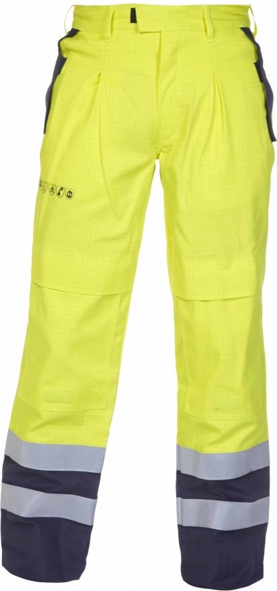 Hydrowear München werkbroek Broek Geel/Marineblauw | 50