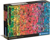 Clementoni - Puzzle 1000 Collage Colorboom, Puzzle Pour Adultes et Enfants, 14-99 ans, 39781, Boîte compacte