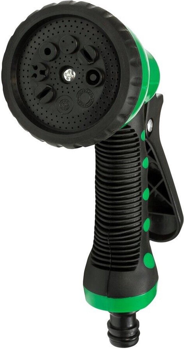 Grafner Spiral Garden Hose - Expandable up to 15m with Soft Multifunction Shower and Leak-Free Connectors - Durable Triple EVA Jacket for Reliable, Tangle-Free Garden Watering