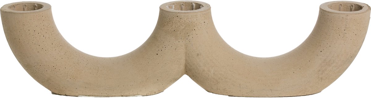 Rustik Lys Betonnen kandelaar 'Lotta' (Lichtroze, beige)