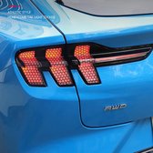 Ford Mustang Mach E Sticker - achterlicht honingraat - wrap - exterieur - tuning - styling - achterlichten - lampen - lamp