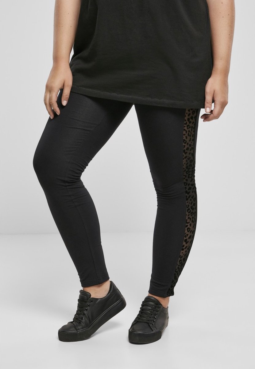 Urban Classics Flock Lace Stripe Legging XS Zwart