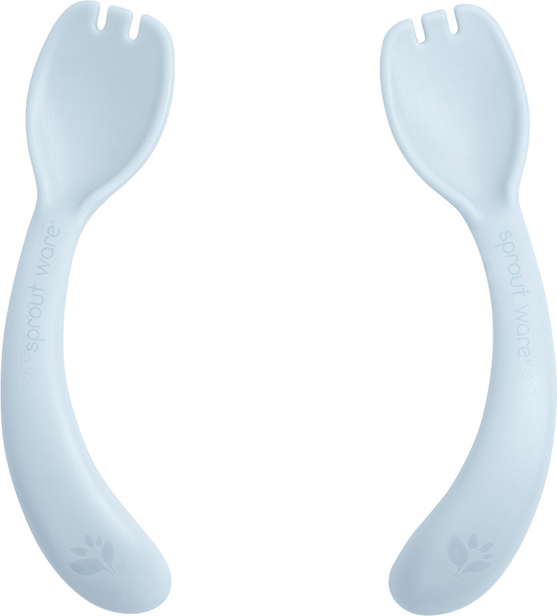Green Sprouts - Sprout Ware® Plant-Plastic Baby Sporks (2 stuks) - Blueberry