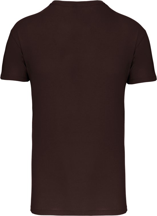 Chocolade T-shirt met ronde hals merk Kariban maat 4XL
