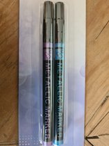 United office Metallic Marker pennen blauw/ paars 2 stuks 1-2mm