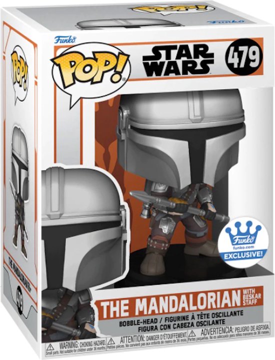 Funko POP! Star Wars The Mandalorian with Beskar Staff Exclusive 479