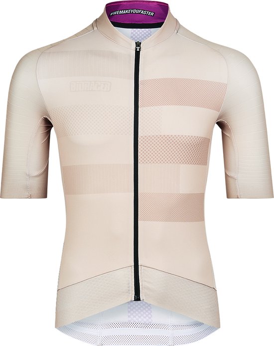 BIORACER Fietsshirt Heren - Fietskledij Slice Epic - Wielrennen - Beige S