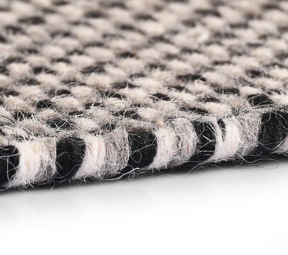 Vloerkleed Naturel/Grijs - Wol - 160x230x2cm - Vloerkleed Mckenna Naturel/Grijs - Giga Living