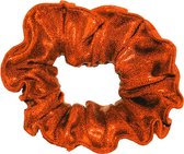 Snowflake - Hair Scrunchie - Mystique Glansstof - Turnen - Meisjes - Haarwokkel - Elastisch - Oranje - One Size