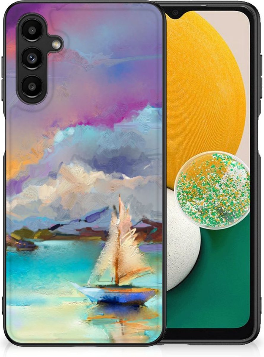 Back Cover voor Kleurrijke Telefoonhoesje Samsung Galaxy A14 5G Boat