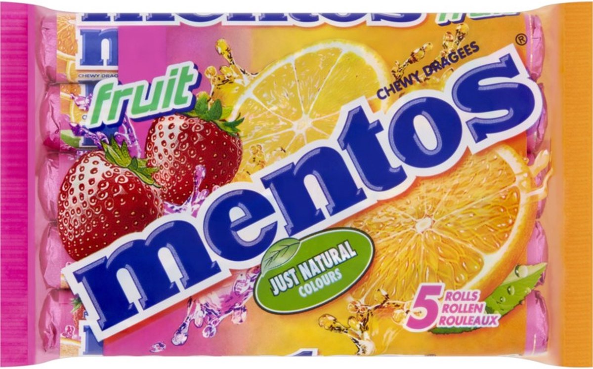 Mentos - Fruit - 5 Rollen