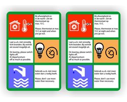 Jerma -Energie bezuiniging - instructie - sticker set