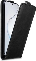 Cadorabo Hoesje geschikt voor Samsung Galaxy NOTE 10 PLUS in ZWARTE NACHT - Beschermhoes in flip design Case Cover met magnetische sluiting