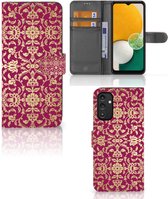 Telefoonhoesje met foto Geschikt voor Samsung Galaxy A14 5G Bookcase Cadeautips Barok Pink