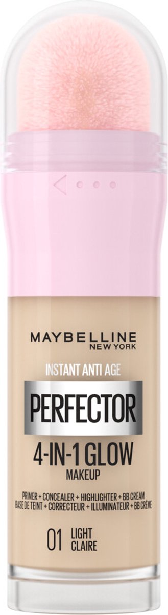 Maybelline New York - Instant Anti-Age Perfector 4-in-1 Glow - Light - Primer, Concealer, Highlighter en BB-Cream Foundation in één - 20 ml - Maybelline