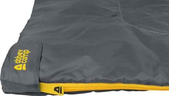 Abbey Camp Slaapzak Zomer - Dekenmodel - Grijs - 200 x 75 cm - Koppelbaar van Abbey Camp — afbeelding 4