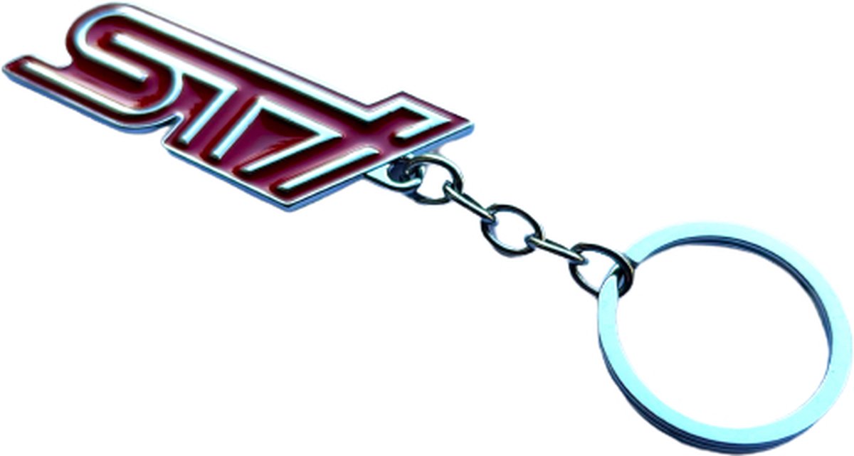 Subaru STI Sleutelhanger - Metaal - Subaru STI Logo - Subaru STI Keychain - STI - WRX - BRZ - Impreza - Forester - Legacy - Outback - XV - Tribeca - SVX - Levorg