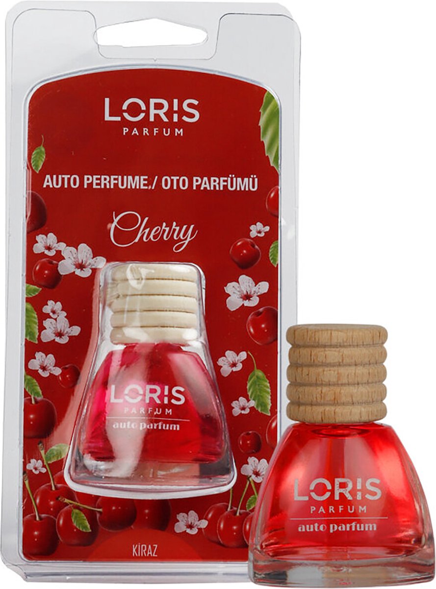 LORIS - Autoparfum - Autogeur - Auto Luchtverfrisser - Auto Geurverfrisser - Cherry - 10ml